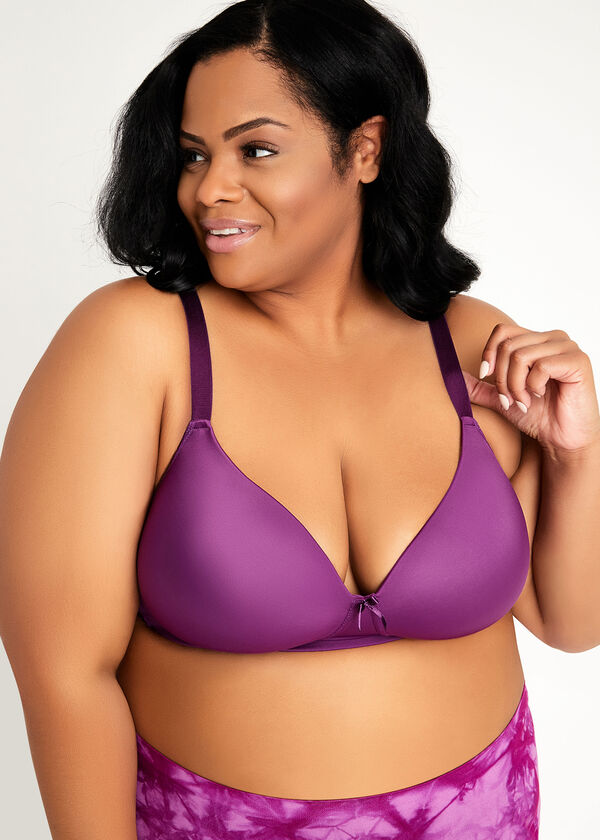 Plus Size Microfiber No Back Smoother T Shirt Bra