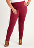 Red Power Ponte Pull On Legging, Rhododendron image number 0