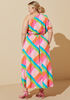 Plaid Cutout Maxi Dress, Multi image number 1