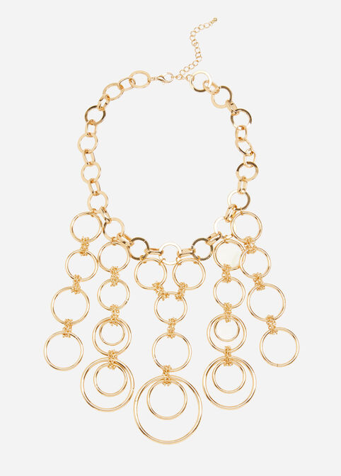 Chain Multi Link Necklace, Gold image number 0