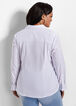 Classic Collared Button Up Top, White image number 4