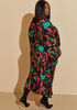 Abstract Pleated Cocoon Dress, Multi image number 1