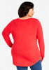 Basic Stretch Long Sleeve Tee, Barbados Cherry image number 1