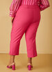 High Waist Power Twill Capris, Pink Peacock image number 1