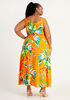 Floral Slit Front Maxi Dress, Carrot Curl image number 1