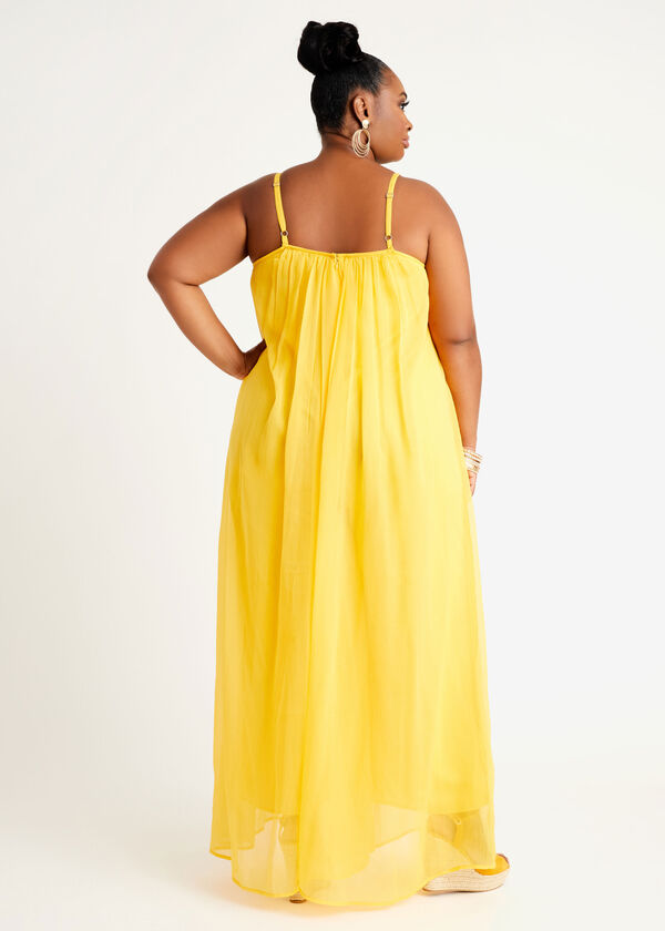 Tall Pleated Wide Leg Jumpsuit, Solar Power image number 1