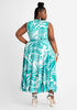 Tall Mock Wrap Maxi Dress, ULTRA MARINE GREEN image number 1