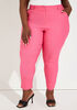 Power Twill Mid Rise Ankle Pant, Fandango Pink image number 2