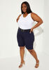 Stretch Twill Shorts, Navy image number 0