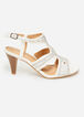 Sole Lift Wide Width Cutout Sandal, White image number 2