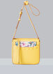 Trendy Designer Anne Klein Faux Leather Crossbody Floral Handbags image number 0