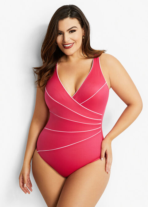 Miraclesuit Draped One-Piece Swimsuit image number 0