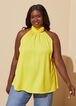 Plus Size rosette top plus size blouse top plus size fashion shirt image number 0
