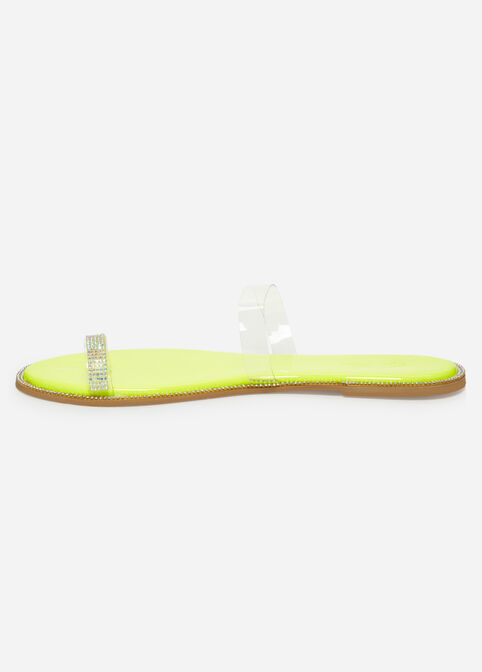 Slide Medium Width Sandal, Yellow image number 1