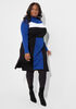 Colorblock Sweater Dress, Sodalite image number 2