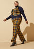 Power Knit Plaid Trousers, Multi image number 0