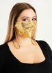 3 Piece Sequin Face Mask Set, Gold image number 0