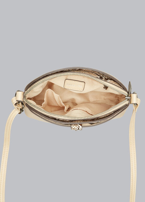 Dolce Vita Faux Python Crossbody, Nude image number 1