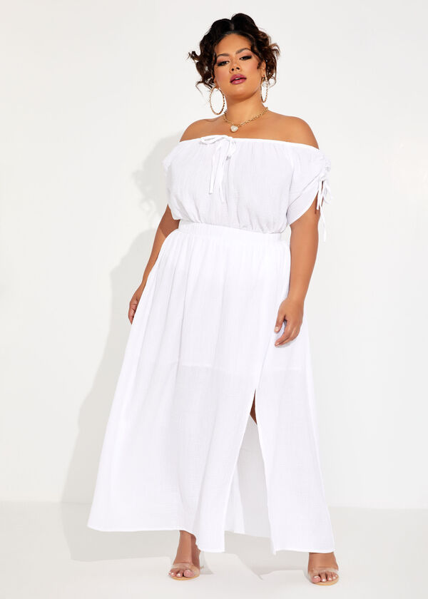The Mariah Maxi Skirt, White image number 2