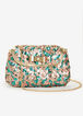 Turnlock Sequined Mesh Clutch, Teal image number 0