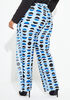 Printed Mesh Layered Pants, Blue image number 1