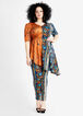 Abstract Knit Asymmetric Duster, Marmalade image number 0