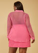 Crinkled Organza Shirt, Pink image number 1