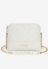 bebe Winnie Quilted Crossbody, White image number 0