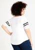 Curvy & Blessed Graphic Tee, White image number 2