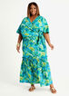 Tropical Cotton Blend Maxi Skirt, Caribbean Sea image number 2