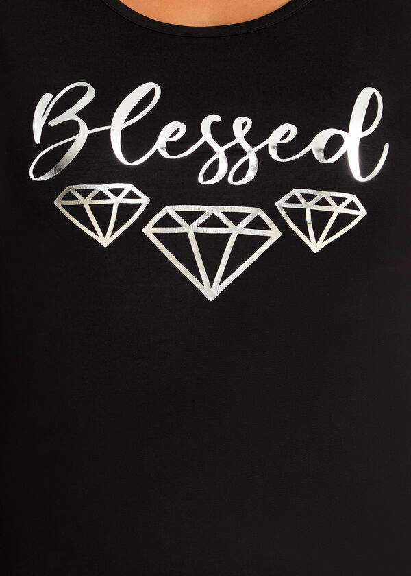 Blessed Diamond Graphic Tee, Black image number 1