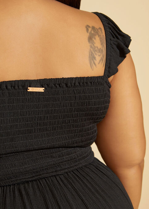 Raisins Curve Tropica Cover Up Dress, Black image number 3