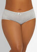 Bow Microfiber Hipster Panty, Grey image number 0