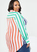 Striped Poplin Shirt, Multi image number 1