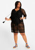 Beach Break Lace Cover Up Dress, Black image number 0