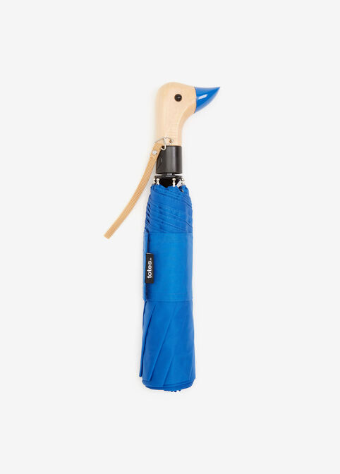 Totes Duck Handle Auto Umbrella, Victoria Blue image number 1