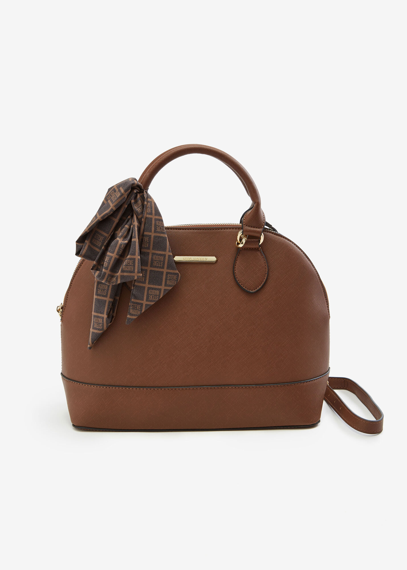 Steve Madden purse, brown with scarf