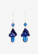 Blue Petal Bead Drop Earrings, Sodalite image number 0