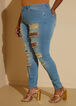 Embellished Skinny Jeans, Blue image number 3