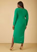 Stretch Knit Bodycon Maxi Dress, Jelly Bean image number 1