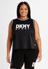 DKNY Sport Mesh Jersey Tank, Black image number 0