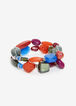 Mixed Bead Stretch Bracelet Set, Multi image number 0