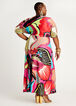 Short Belted Tropical Wrap Maxi, Multi image number 2