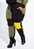 Colorblocked French Terry Joggers, Olive image number 0