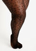 Animal Mesh Footed Tights, Black image number 0