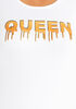 Dripping Queen Graphic Tunic Tee, White image number 1