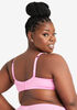 Cutout Lace Underwire Bra, Passion Pink image number 2