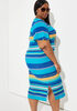 Ribbed Striped Dress, Multi image number 1