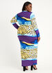 Abstract Bodycon Maxi Dress, Multi image number 1