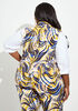 Swirl Print Power Twill Vest, Nugget Gold image number 1